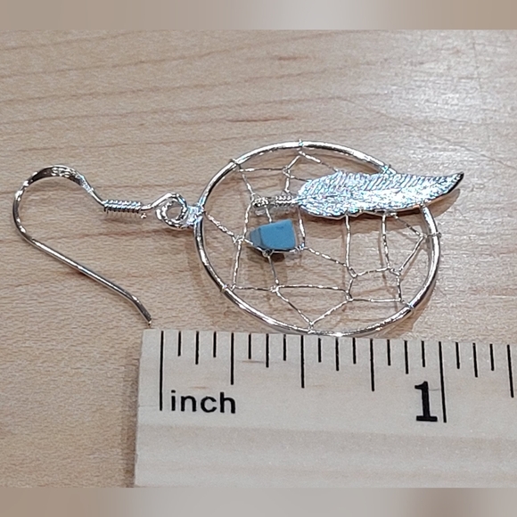 Dream Catcher Earrings - Sterling Silver - Picture 3 of 10